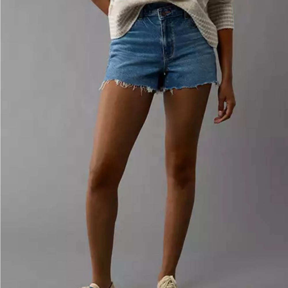 American Eagle Outfitters Blue Jean Shorts Classic Cut-Off